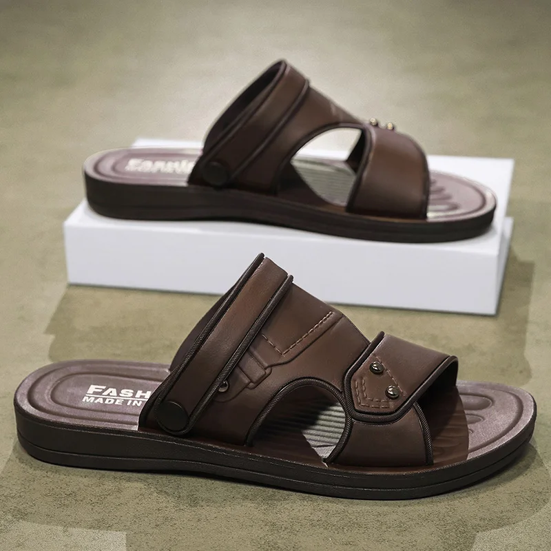 Letnie męskie sandały rekreacyjne buty na plażę męskie kapcie wakacyjne Outdoor Retro wygodne sandały na co… Letnie męskie sandały rekreacyjne buty na plażę męskie kapcie wakacyjne Outdoor Retro wygodne sandały na co…