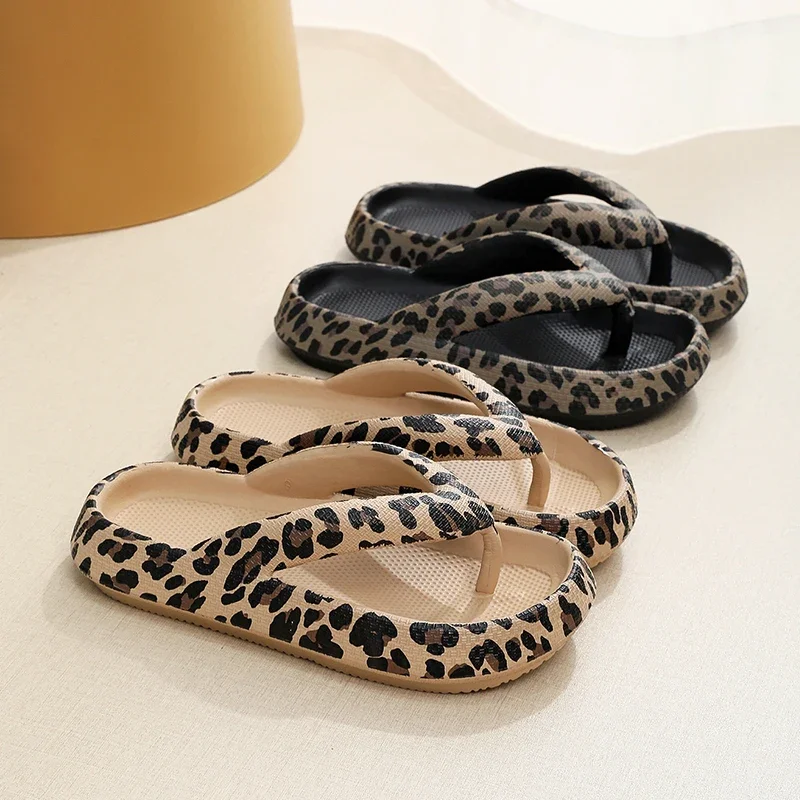 Letnie nowe sandały damskie wygodne klapki Leopard miękkie grube podeszwy kapcie w chmurze podróżne wakacyjne… Letnie nowe sandały damskie wygodne klapki Leopard miękkie grube podeszwy kapcie w chmurze podróżne wakacyjne…