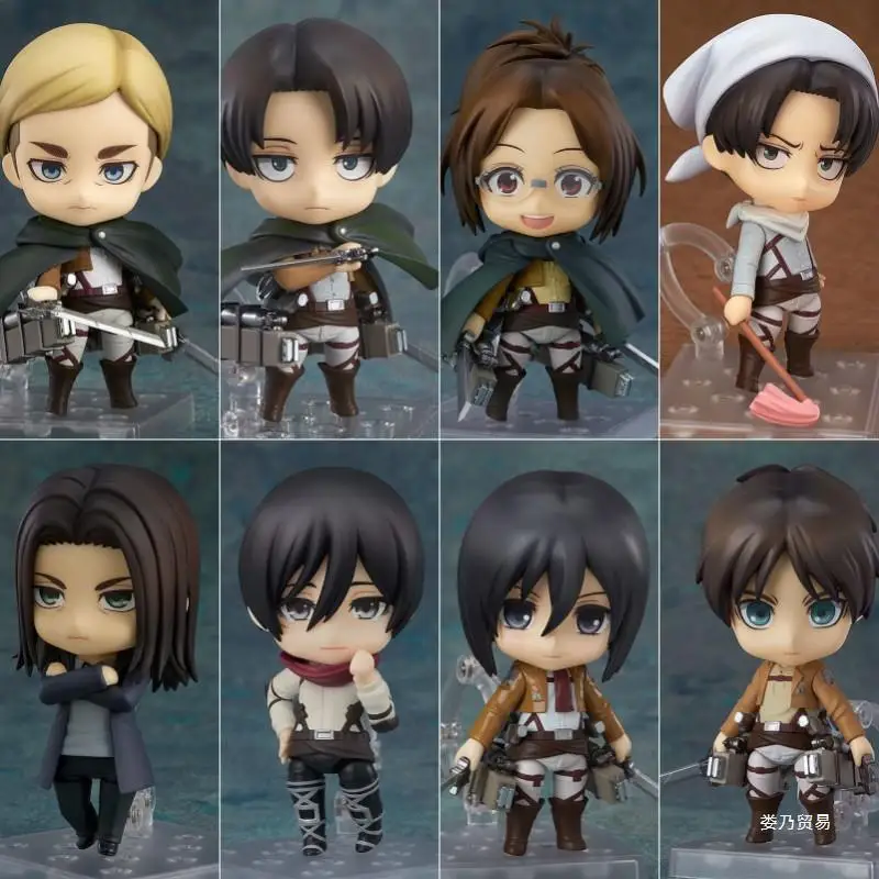 Levi Ackerman 390 417 Eren Jaeger 375 Mikasa Ackerman 365 Hange Zoe 1121 figurka akcji PVC kolekcja zabawek…