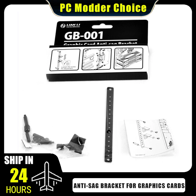 LIAN LI GB-001X GPU Anti-SAG Bracket, ukryta podpórka karty graficznej VGA Holder dla płyt głównych ATX i… LIAN LI GB-001X GPU Anti-SAG Bracket, ukryta podpórka karty graficznej VGA Holder dla płyt głównych ATX i…
