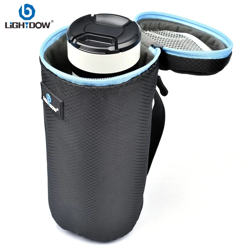 Lightdow Wysokiej jakości torba na obiektyw aparatu Torba do przenoszenia Etui S M L XL Rozmiar do Canon Nikon… Lightdow Wysokiej jakości torba na obiektyw aparatu Torba do przenoszenia Etui S M L XL Rozmiar do Canon Nikon…