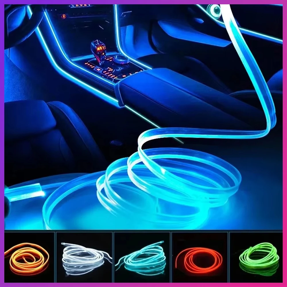 Listwa LED 3M do wnętrza samochodu, niewidoczna, elastyczna, neonowa, zasilana przez USB, zestaw oświetlenia… Listwa LED 3M do wnętrza samochodu, niewidoczna, elastyczna, neonowa, zasilana przez USB, zestaw oświetlenia…