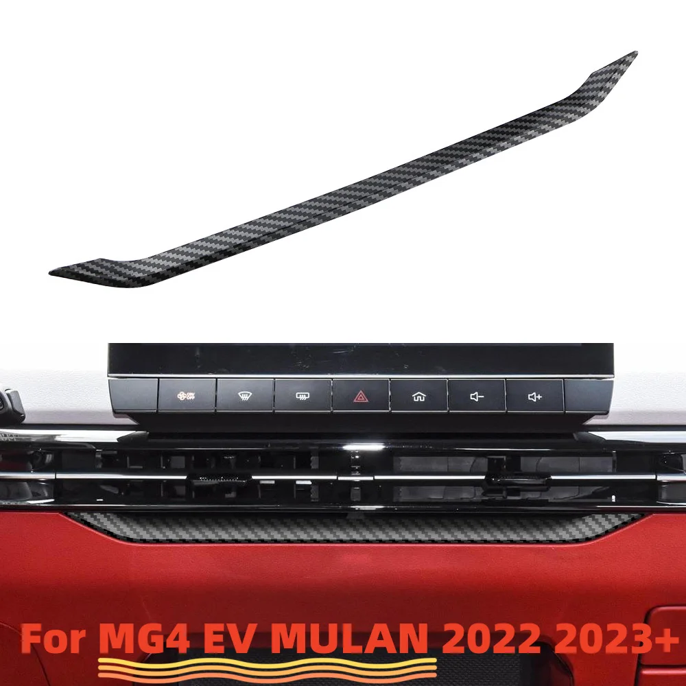 Listwa wylotowa klimatyzacji z włókna węglowego do MG 4 MG4 EV 2022 2023 2024 Mulan Air Conditioning Vent…