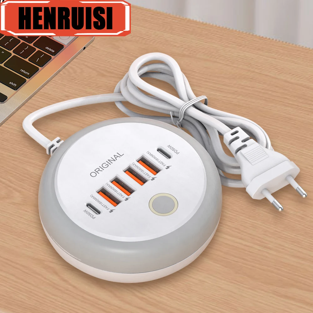 Listwa zasilająca 50W z wieloma portami USB C, szybka ładowarka ścienna typu C, adapter USB do iPhone 12 13… Listwa zasilająca 50W z wieloma portami USB C, szybka ładowarka ścienna typu C, adapter USB do iPhone 12 13…