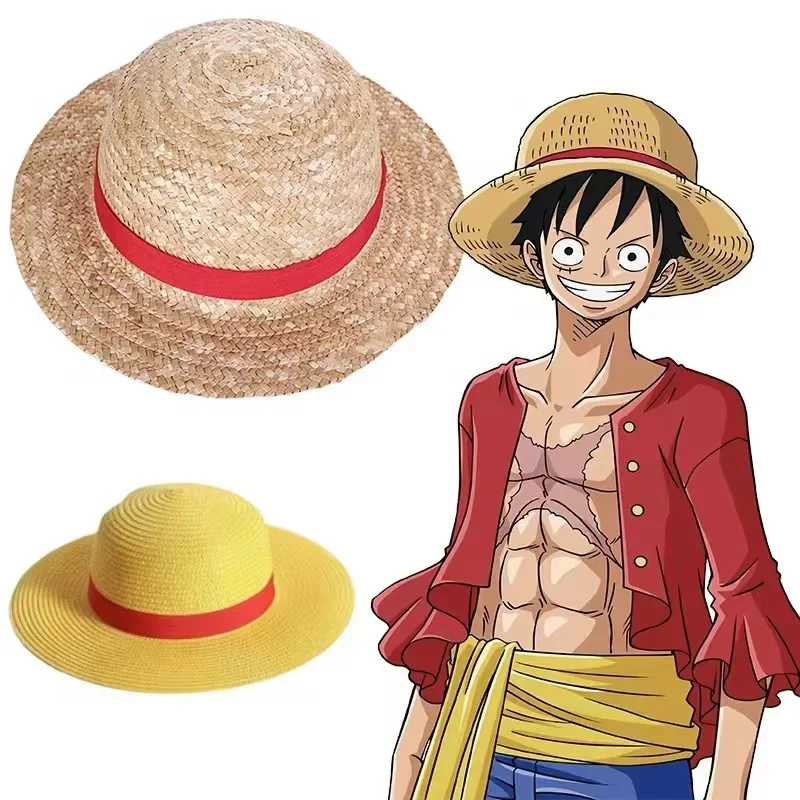 Luffy słomkowy kapelusz jednoczęściowy Cartoon czapki Cosplay akcesoria parasolka kapelusz dla rodziców i… Luffy słomkowy kapelusz jednoczęściowy Cartoon czapki Cosplay akcesoria parasolka kapelusz dla rodziców i…