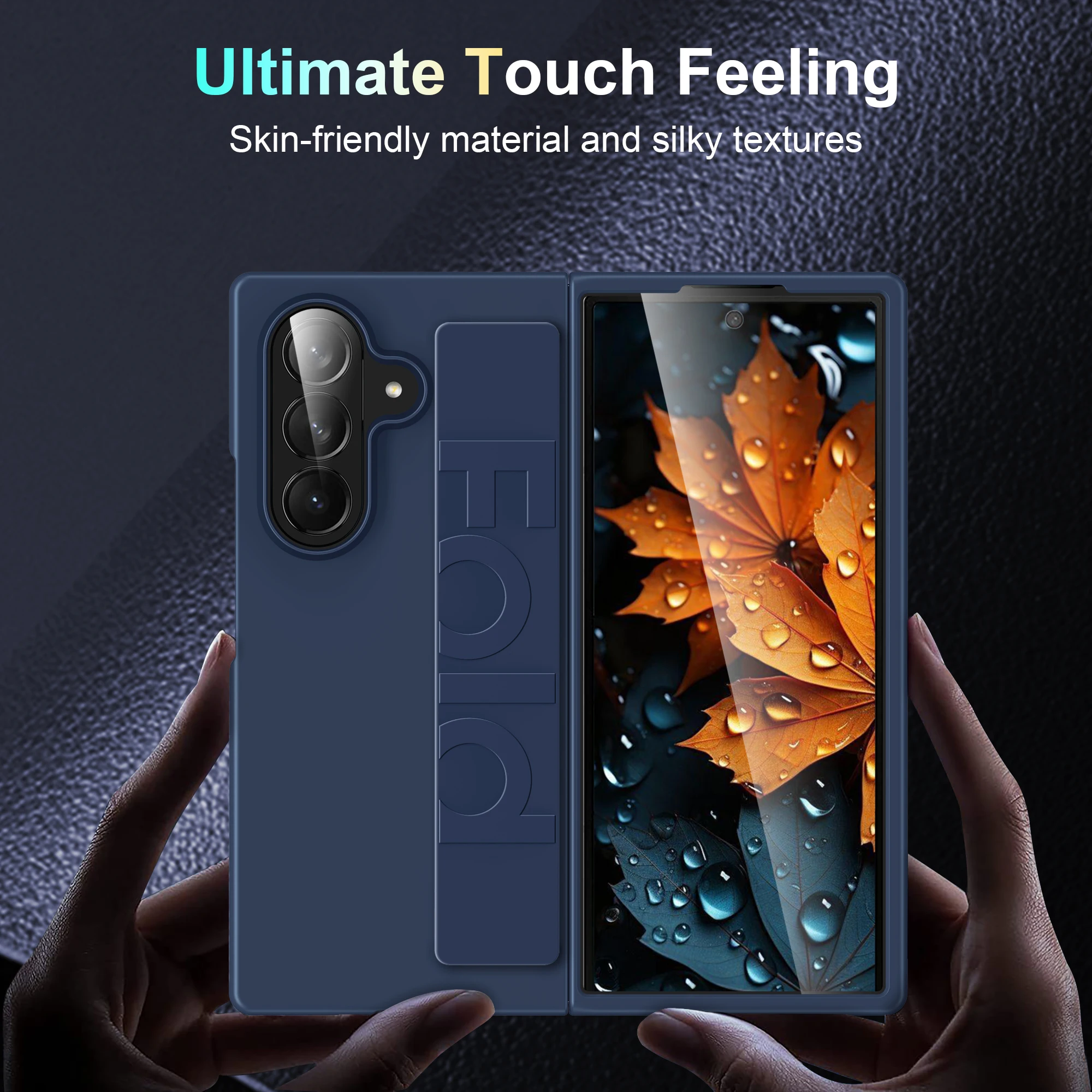 Luksusowe, ultracienkie, matowe silikonowe etui na nadgarstek do Samsung Galaxy Fold 7 6 5 4 3 5G Składane…