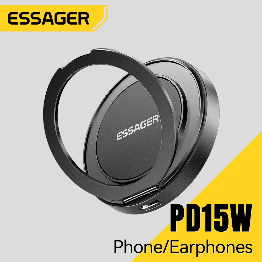 Magnetyczna ładowarka bezprzewodowa Essager z uchwytem, szybkie ładowanie 15W dla iPhone 17 16 15 14 Pro Max… Magnetyczna ładowarka bezprzewodowa Essager z uchwytem, szybkie ładowanie 15W dla iPhone 17 16 15 14 Pro Max…