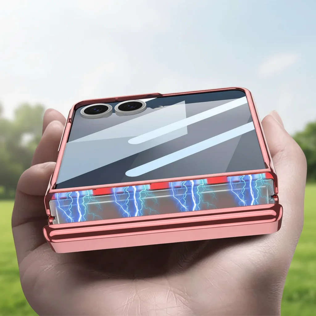 Magnetyczne zawiasy, przezroczyste etui z powłoką galwaniczną do Samsung Galaxy Z Flip 7 6, zewnętrzna osłona… Magnetyczne zawiasy, przezroczyste etui z powłoką galwaniczną do Samsung Galaxy Z Flip 7 6, zewnętrzna osłona…