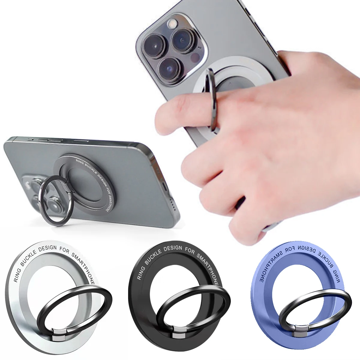 Magnetyczny uchwyt na telefon stojak magnes gniazdo na palec serdeczny do bezprzewodowego ładowania Magsafe… Magnetyczny uchwyt na telefon stojak magnes gniazdo na palec serdeczny do bezprzewodowego ładowania Magsafe…