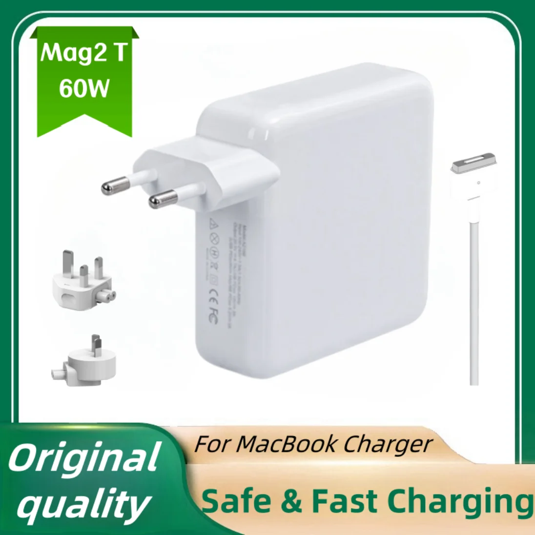 Magnetyczny zasilacz ładujący Magsafe 2 T o mocy 60 W do MacBooka Air / Pro Series: A1502, A1425, A1435…