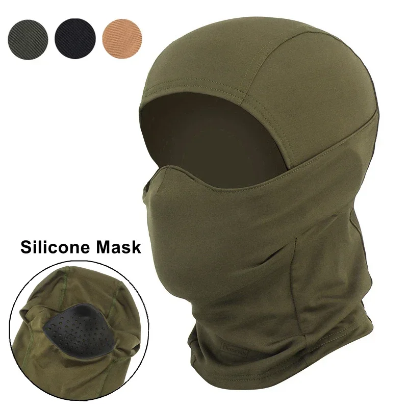 Maska taktyczna kominiarka zewnętrzna kaptur silikonowa pół twarzy wiatroszczelne nakrycie głowy Airsoft… Maska taktyczna kominiarka zewnętrzna kaptur silikonowa pół twarzy wiatroszczelne nakrycie głowy Airsoft…