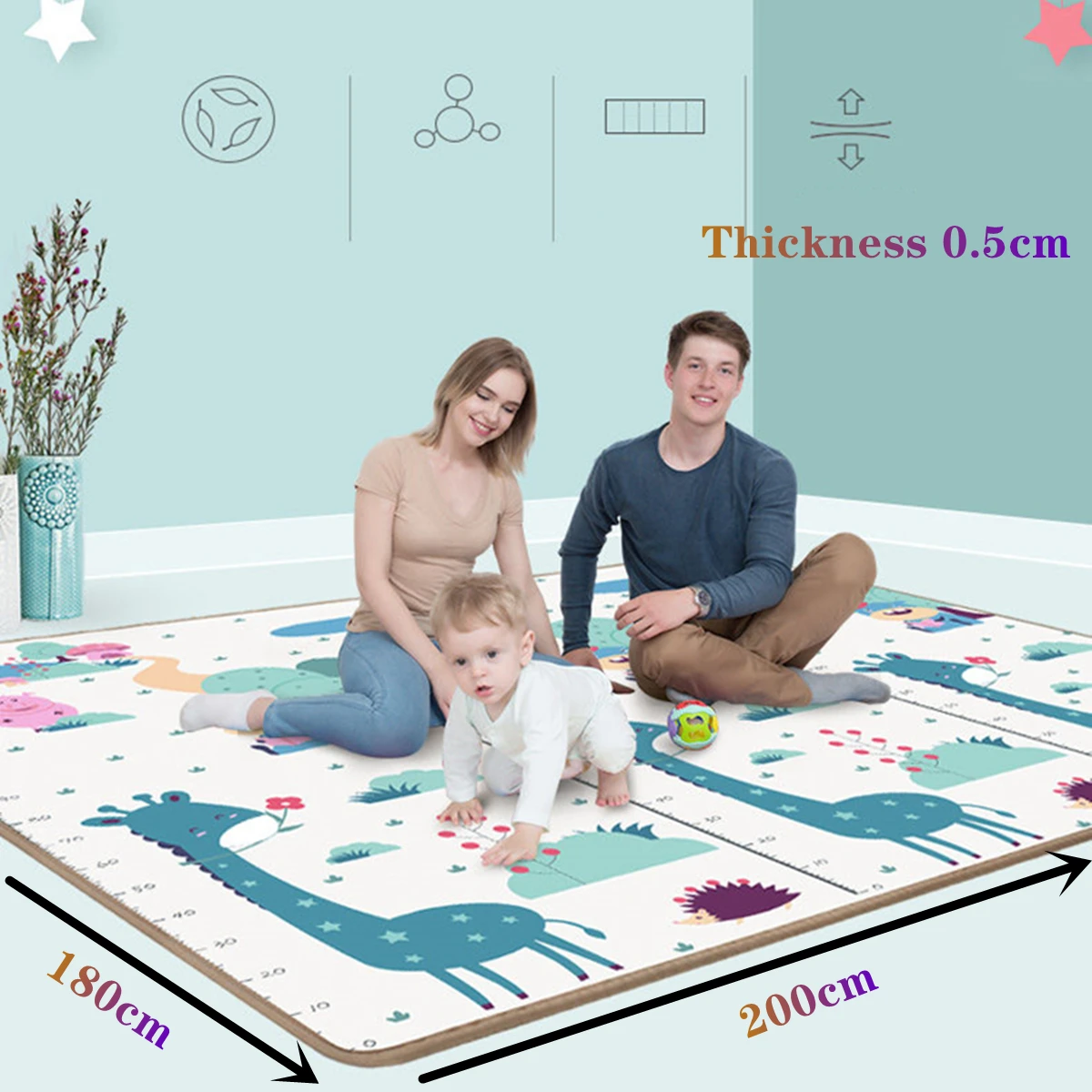 Mata do zabawy dla dzieci 200*180cm, grubość 0.5cm, puzzle, dywanik do raczkowania, mata edukacyjna, miękka… Mata do zabawy dla dzieci 200*180cm, grubość 0.5cm, puzzle, dywanik do raczkowania, mata edukacyjna, miękka…