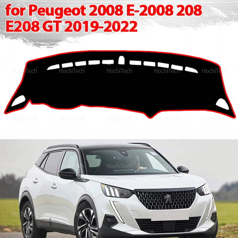 Mata na deskę rozdzielczą do Peugeot 2008 E-2008 208 E208 GT 2019-2022 Podkładka antypoślizgowa Osłona…