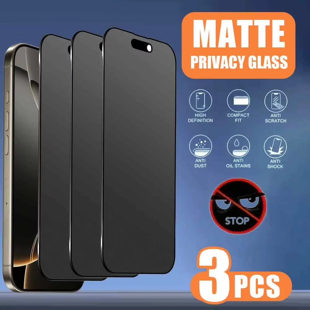 Matowa folia ochronna na ekran z filtrem prywatności do iPhone 17 Pro Max Air 16 14 15 13 11 12 18 Pro Max 7 8…
