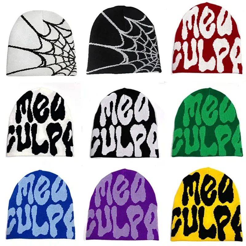 Mea Culpa Knitting Beanies Hat For Women Men Couple Y2K What’s In Fashion Bonnet Kpop Wool Skullies Hoods Lady… Mea Culpa Knitting Beanies Hat For Women Men Couple Y2K What’s In Fashion Bonnet Kpop Wool Skullies Hoods Lady…