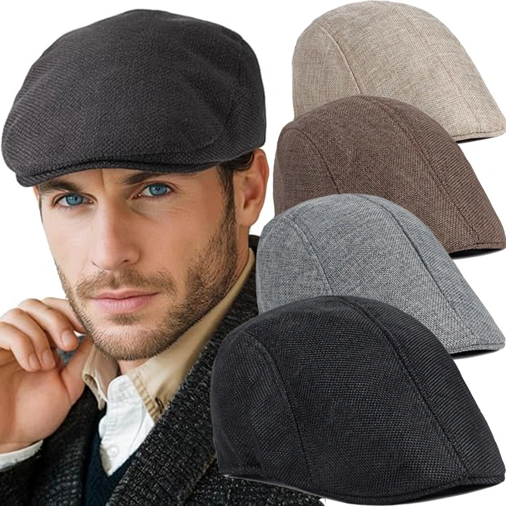 Męskie berety wiosenne i letnie Beret w stylu brytyjskim Retro Anglia Kapelusze Męskie modne czapki Czapki z… Męskie berety wiosenne i letnie Beret w stylu brytyjskim Retro Anglia Kapelusze Męskie modne czapki Czapki z…