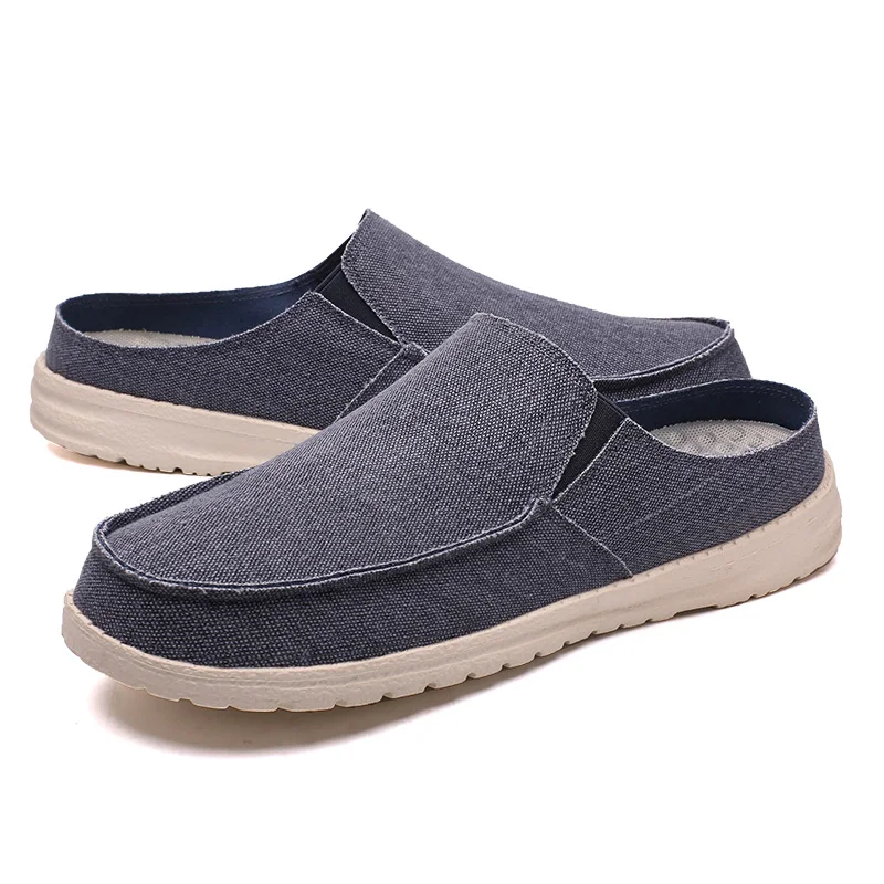 męskie buty na co dzień buty wsuwane lekkie mokasyny męskie sandały oddychające półkapcie płócienne buty męskie buty na co dzień buty wsuwane lekkie mokasyny męskie sandały oddychające półkapcie płócienne buty