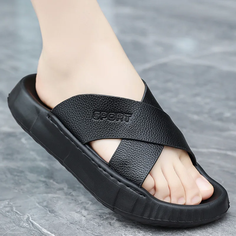 Męskie kapcie z grubą podeszwą Simplicity Comfort letnie wodoodporne na zewnątrz Oddychające buty plażowe… Męskie kapcie z grubą podeszwą Simplicity Comfort letnie wodoodporne na zewnątrz Oddychające buty plażowe…