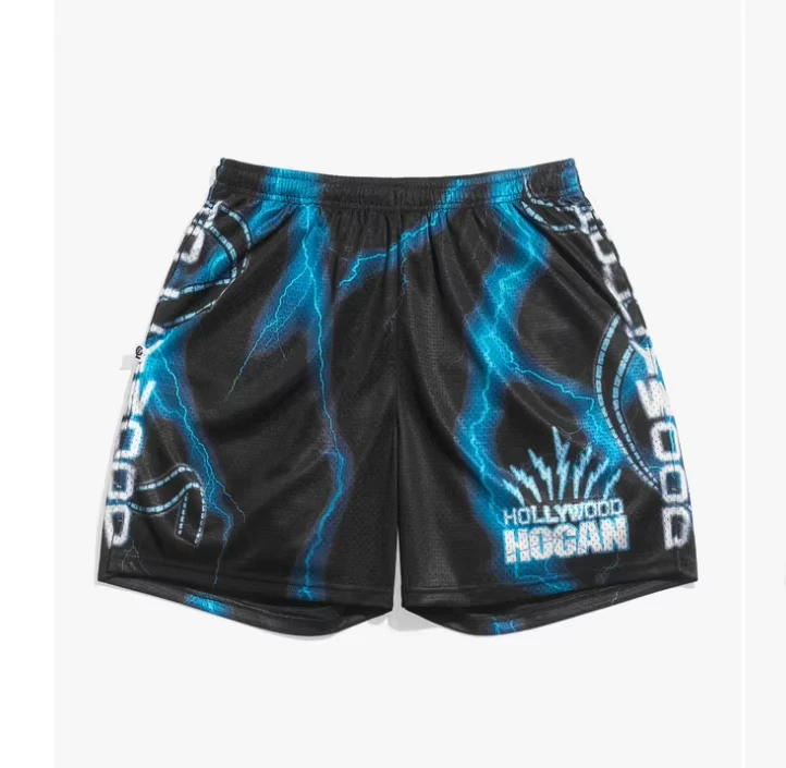 Męskie koszykarskie spodenki z siateczki w stylu retro Hollywood Hulk Hogan 2026, Y2K, oversize… Męskie koszykarskie spodenki z siateczki w stylu retro Hollywood Hulk Hogan 2026, Y2K, oversize…