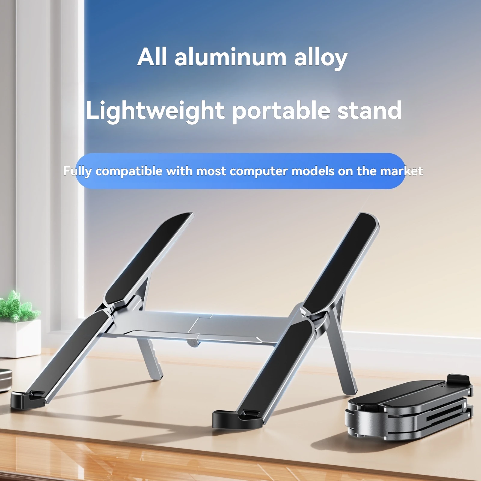 Metalowy Mini Składany Stojak na Laptopa z Regulowanym Kątem Nachylenia, Przenośny Uchwyt na Notebooka do… Metalowy Mini Składany Stojak na Laptopa z Regulowanym Kątem Nachylenia, Przenośny Uchwyt na Notebooka do…