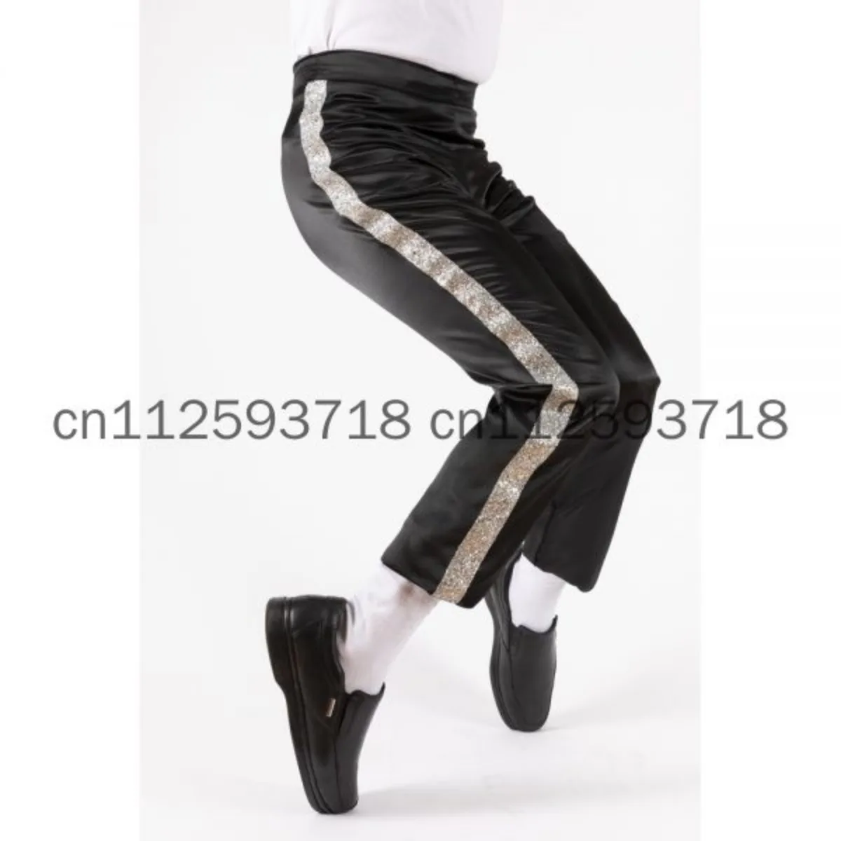 Michael Jackson Czarny Billie Jean Artysta Proste Srebrne Spodnie Halloween