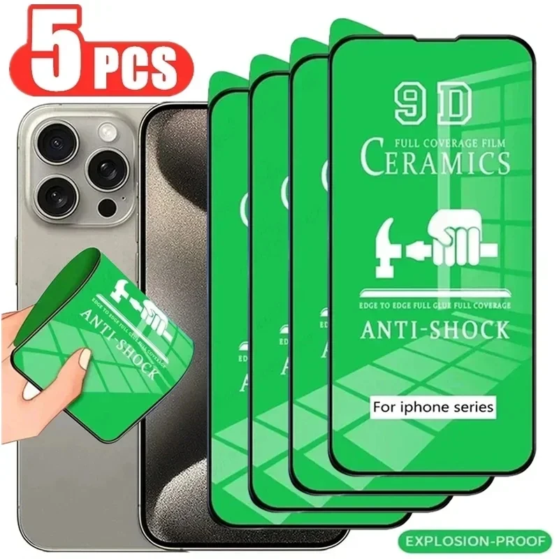 Miękka folia ceramiczna na iPhone 17 Air 16 15 14 12 11 13 Pro Max 7 8 Plus, ochraniacz ekranu na iPhone 13 12…