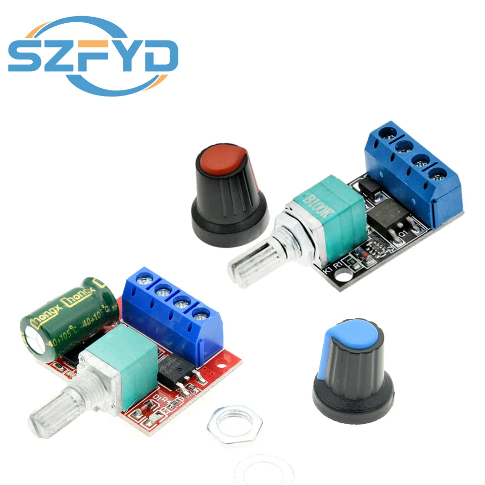 Mini 5A 10A 90W PWM 12V DC moduł regulatora prędkości silnika DC-DC 4.5V-35V regulowany regulator sterujący… Mini 5A 10A 90W PWM 12V DC moduł regulatora prędkości silnika DC-DC 4.5V-35V regulowany regulator sterujący…