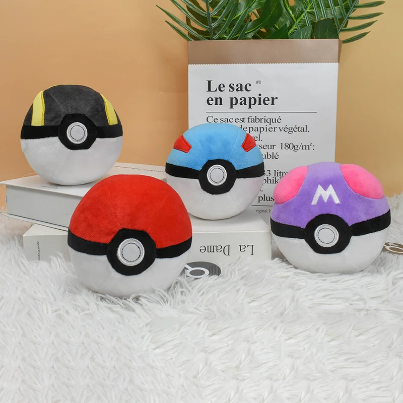 Mistrz Piłka Great Ball Ultra Ball Poké Ball Pluszowe zabawki Miękkie pluszaki Kreskówka Plecak Wisiorek…