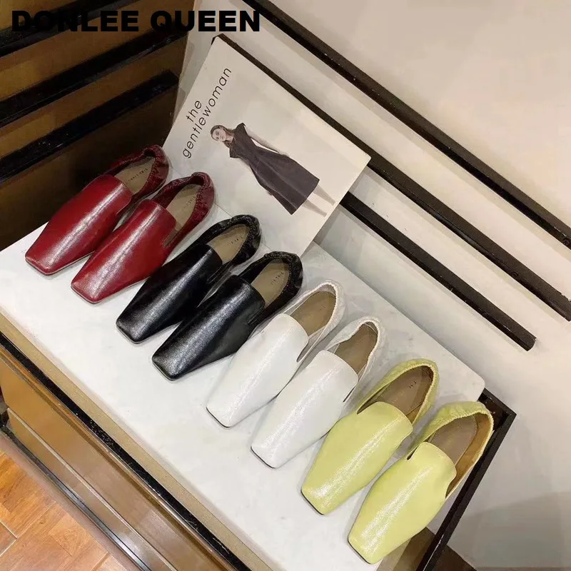 Moda marka plac Toe mieszkania buty kobiety elastyczne muły wkładane mokasyny buty na niskim obcasie wczesna…
