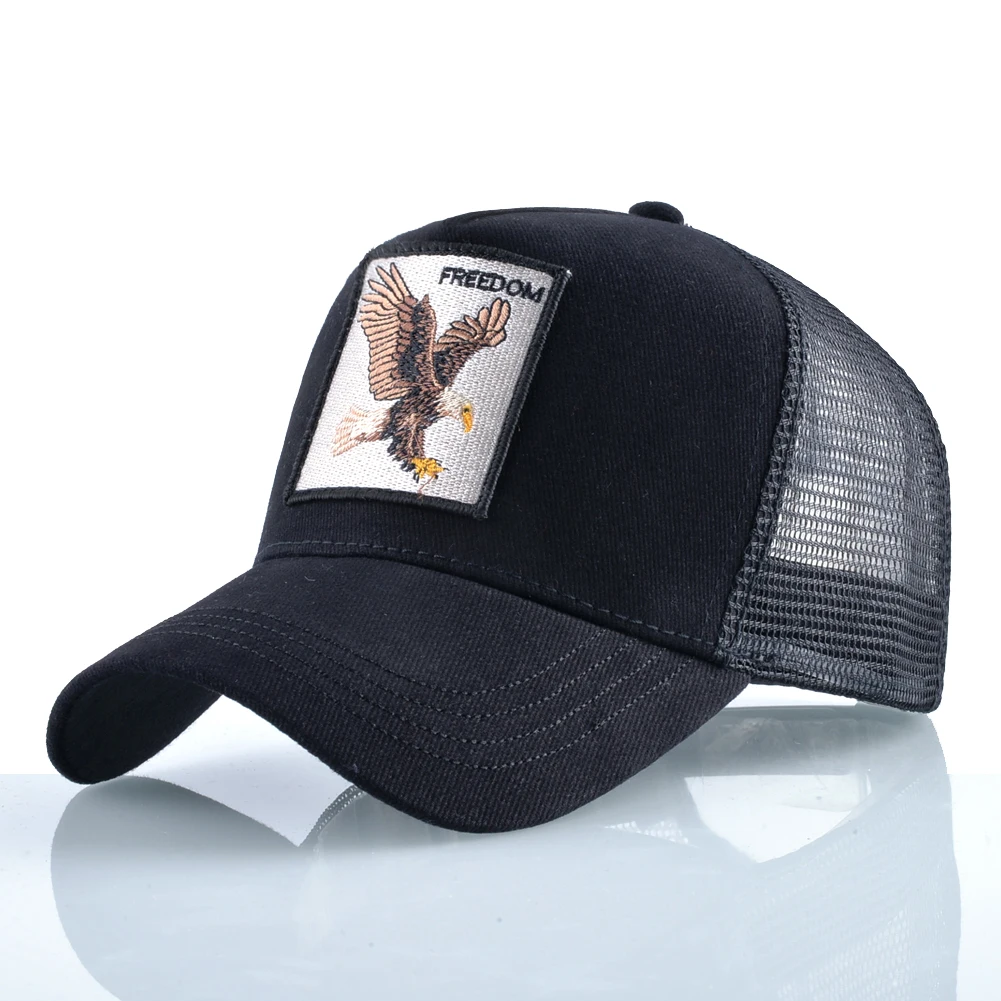 Modna czapka z daszkiem z haftem orła Mężczyźni i kobiety Cztery pory roku Outdoor Trucker Cap Outdoor Casual…