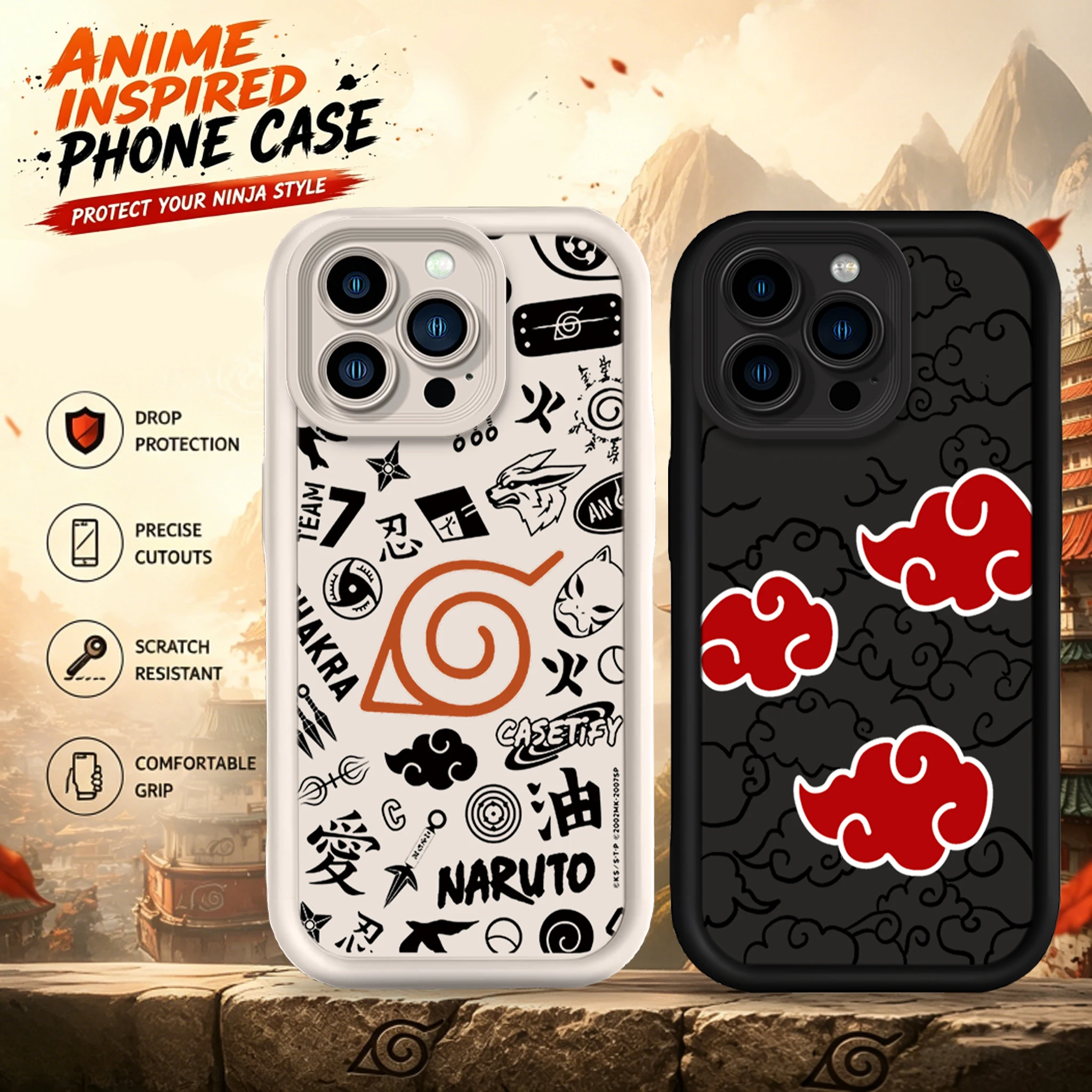 Modne etui na telefon z motywem anime Naruto, fajny wzór, do iPhone 17 Air 16 16E 15 14 13 12 11 Pro Max X XS… Modne etui na telefon z motywem anime Naruto, fajny wzór, do iPhone 17 Air 16 16E 15 14 13 12 11 Pro Max X XS…