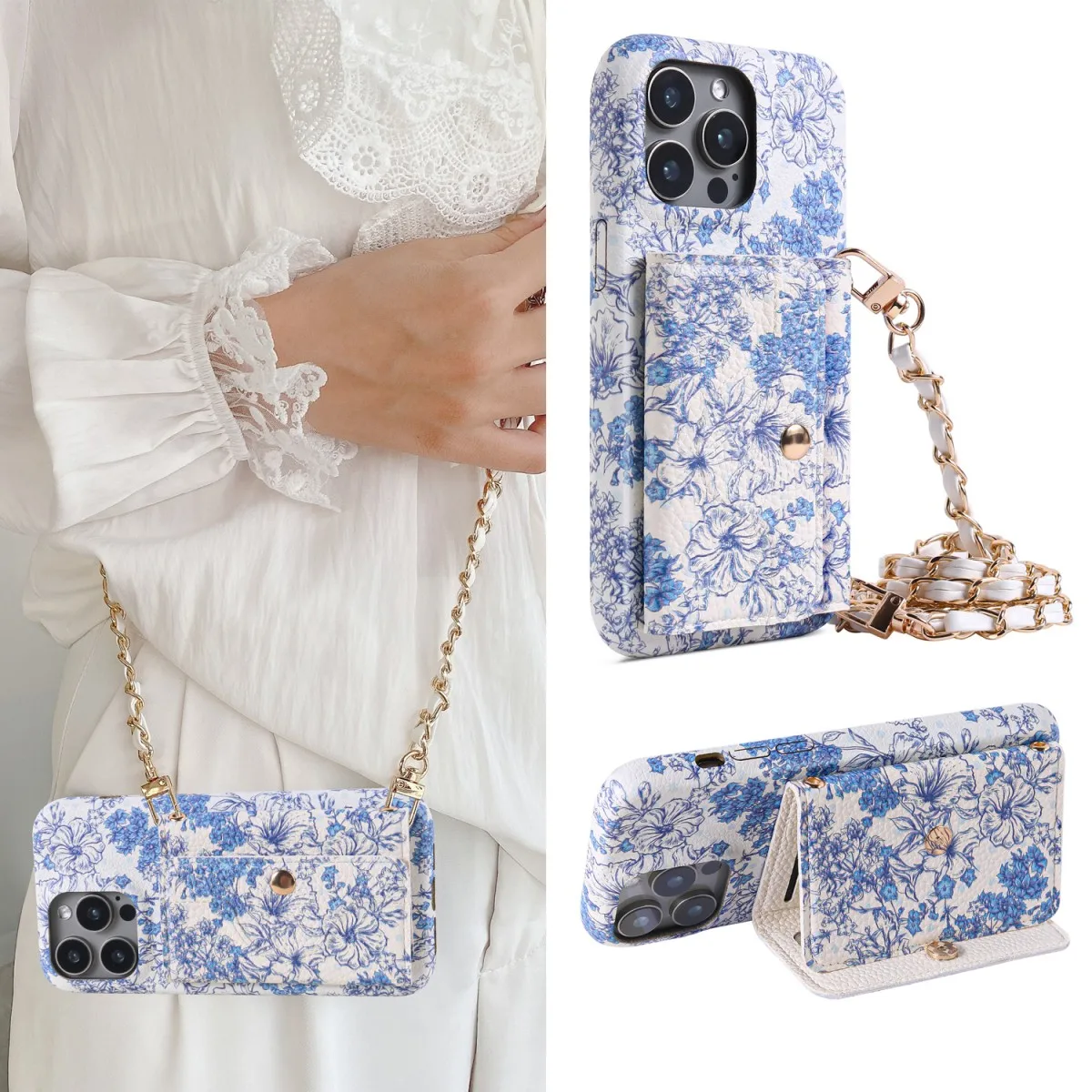 Modne etui ze skóry PU do iPhone’a 12 11 13 14 15 16e Pro Max Plus z nadrukiem kwiatowym Regulowana smycz z… Modne etui ze skóry PU do iPhone’a 12 11 13 14 15 16e Pro Max Plus z nadrukiem kwiatowym Regulowana smycz z…