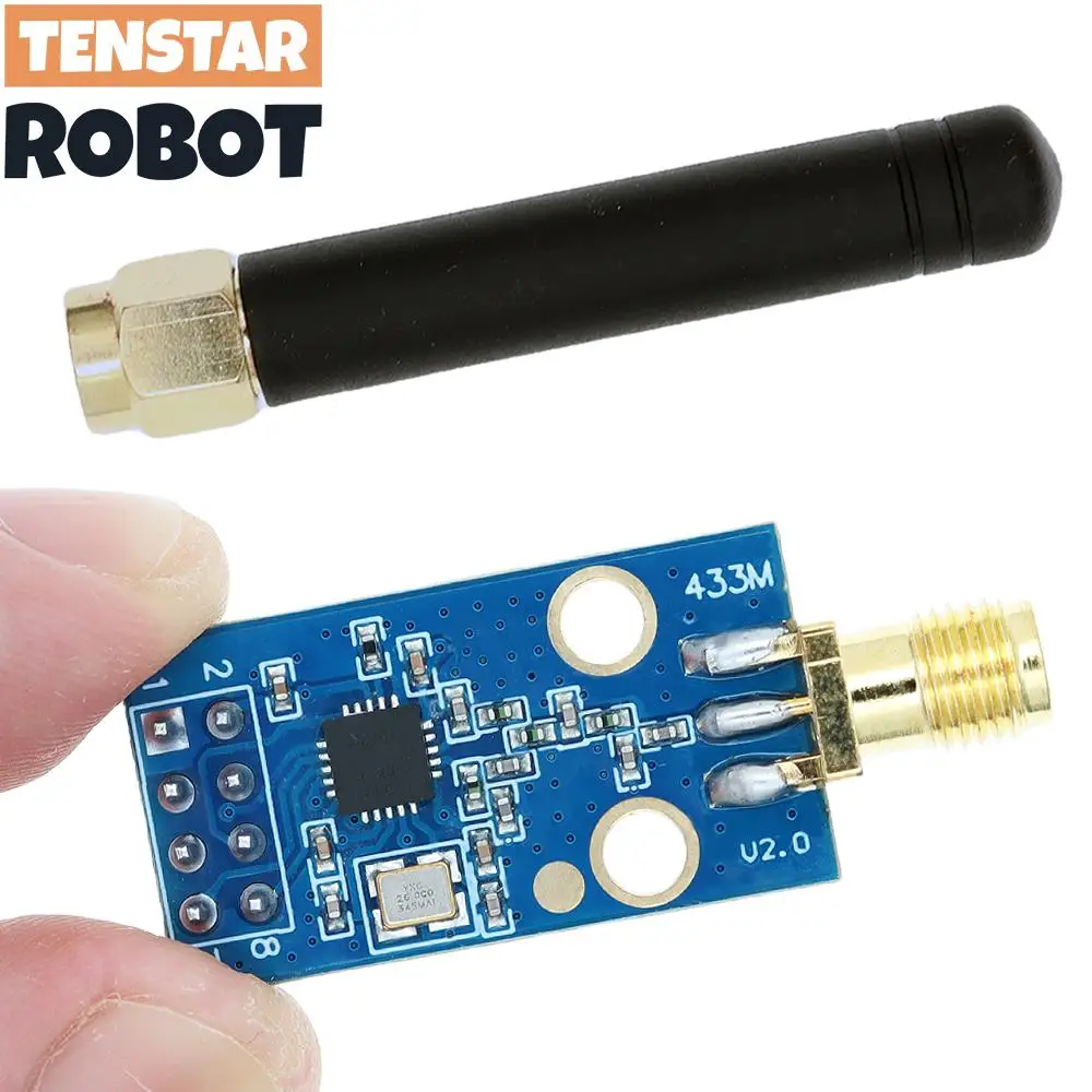 Moduł bezprzewodowy TENSTAR CC1101 433MHz z anteną SMA 50cm, moduł nadawczo-odbiorczy bezprzewodowy