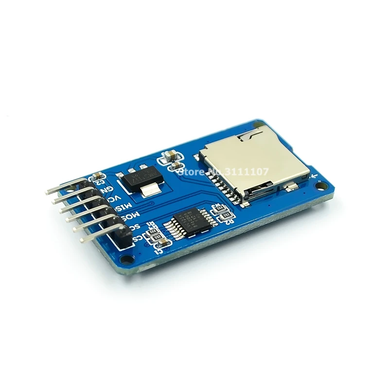 Moduł karty Micro SD Interfejs SPI Czytnik kart TF z układem konwersji poziomów Moduł karty Micro SD Interfejs SPI Czytnik kart TF z układem konwersji poziomów