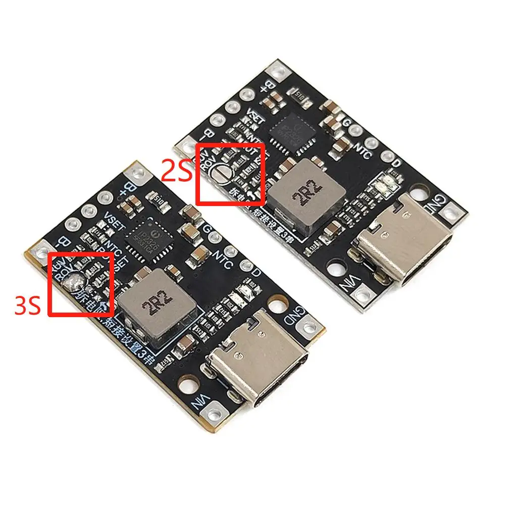 Moduł ładowania akumulatorów litowych 2S 3S Type-C USB BMS 15W 8.4V 12.6V 1.5A z funkcją balansowania, szybkim…
