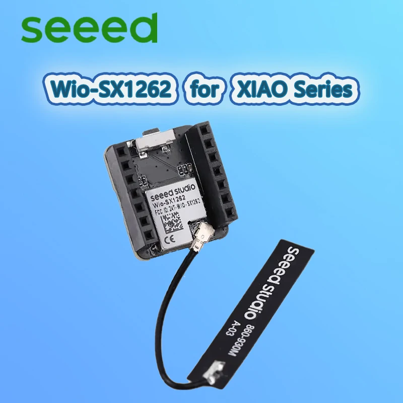 Moduł LoRa Seeed Wio-SX1262 dla serii XIAO (XIAO nRF52840/XIAO ESP32S3) 868MHz, 915MHz, układ Semtech SX1262… Moduł LoRa Seeed Wio-SX1262 dla serii XIAO (XIAO nRF52840/XIAO ESP32S3) 868MHz, 915MHz, układ Semtech SX1262…