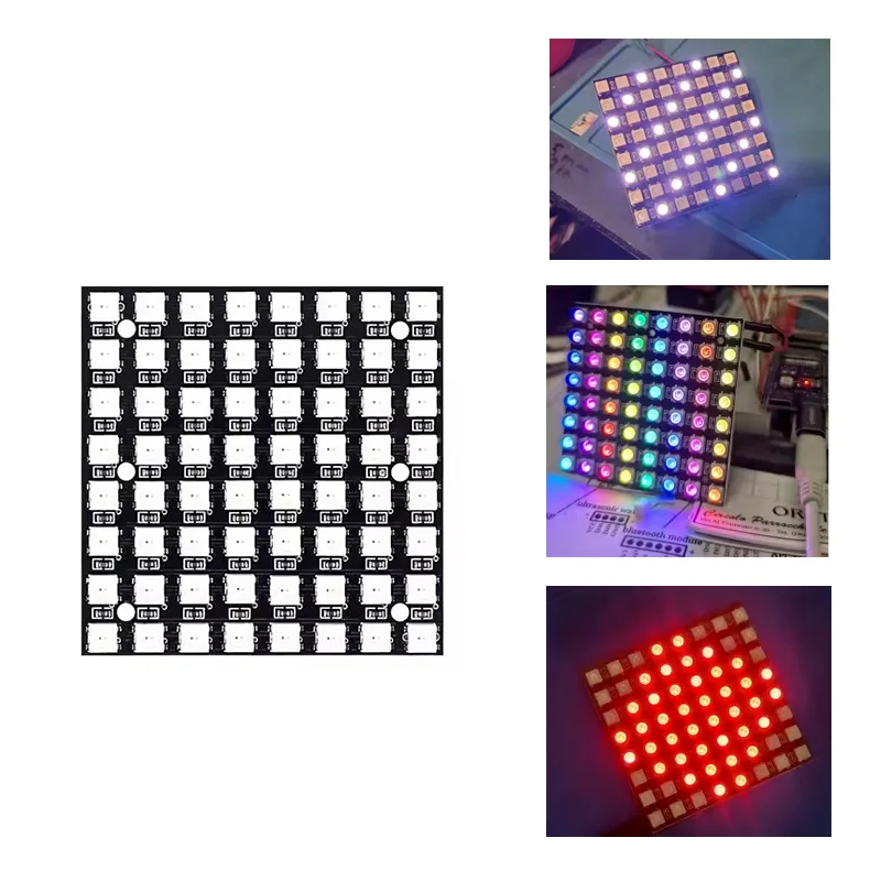 Moduł matrycy LED WS2812 5050 RGB 8×8 64-bit