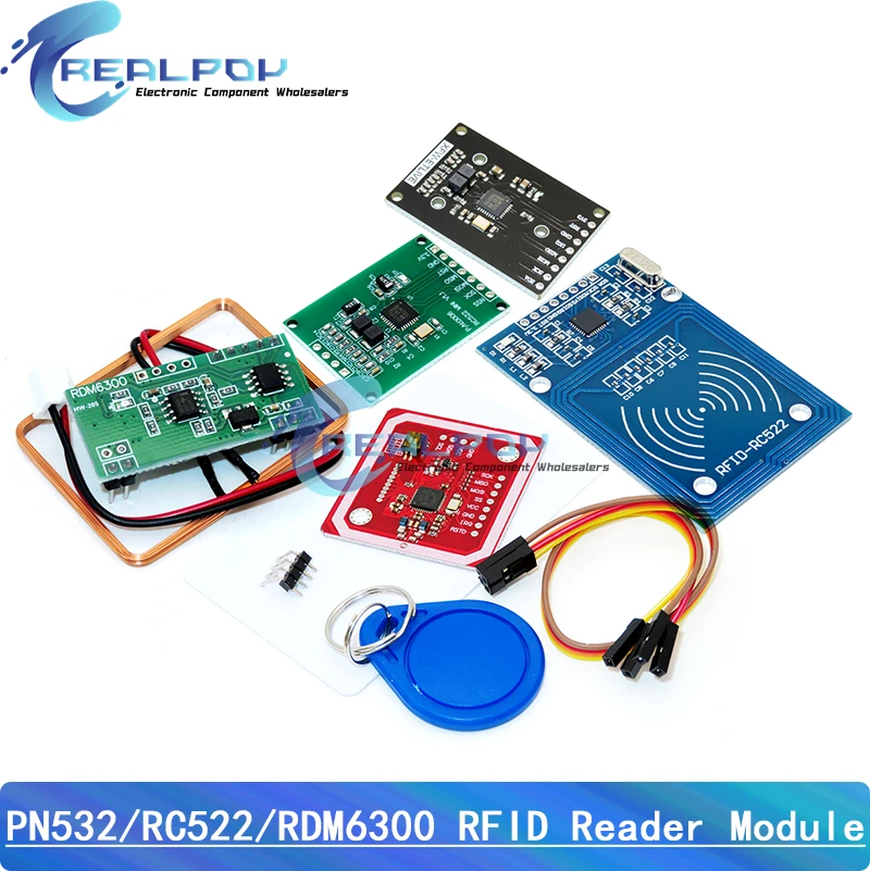 Moduł NFC RFID RC522 MFRC-522 PN532 RDM6300 Zestawy S50 13,56 Mhz 125Khz 6cm Z tagami SPI Zapis i odczyt dla…