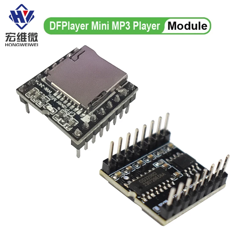Moduł odtwarzacza MP3 DFPlayer Mini 16P, karta TF, dysk U, moduł audio DF Player, płytka modułu głosowego.