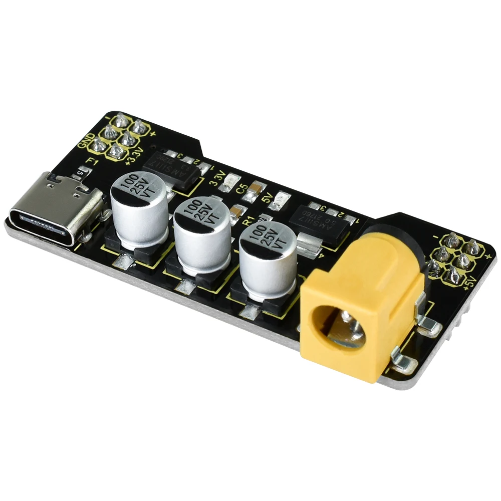 Moduł zasilania Keyestudio typu C do zestawu elektroniki DIY do płytki prototypowej