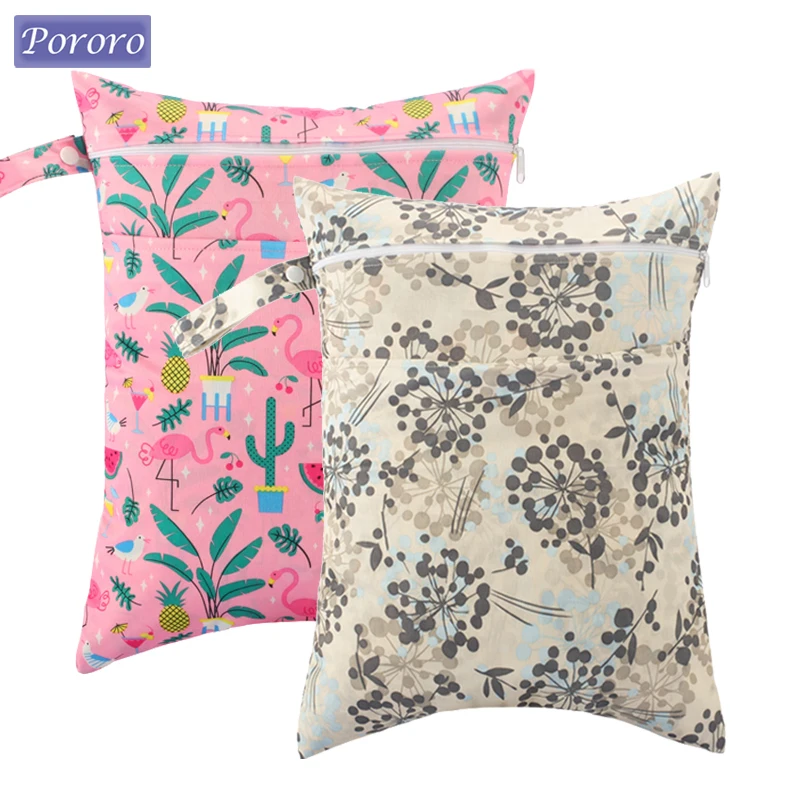 Mokre sucha torba 30*40cm dziecko paczek ciążowych zmywalne suwak pieluchy Organizer do wózka podróżna torba…
