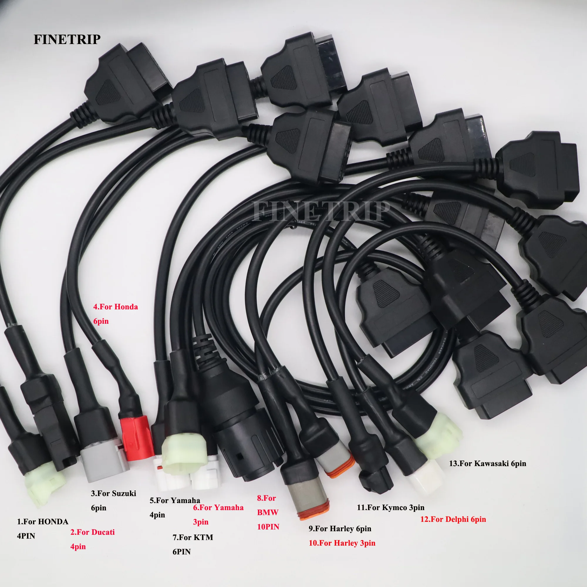 Motocykl kabel OBD2 dla Honda/Suzuki dla YAMAHA dla KYMCO dla BMW dla Ducadi dla KTM motocykl diagnostyka… Motocykl kabel OBD2 dla Honda/Suzuki dla YAMAHA dla KYMCO dla BMW dla Ducadi dla KTM motocykl diagnostyka…