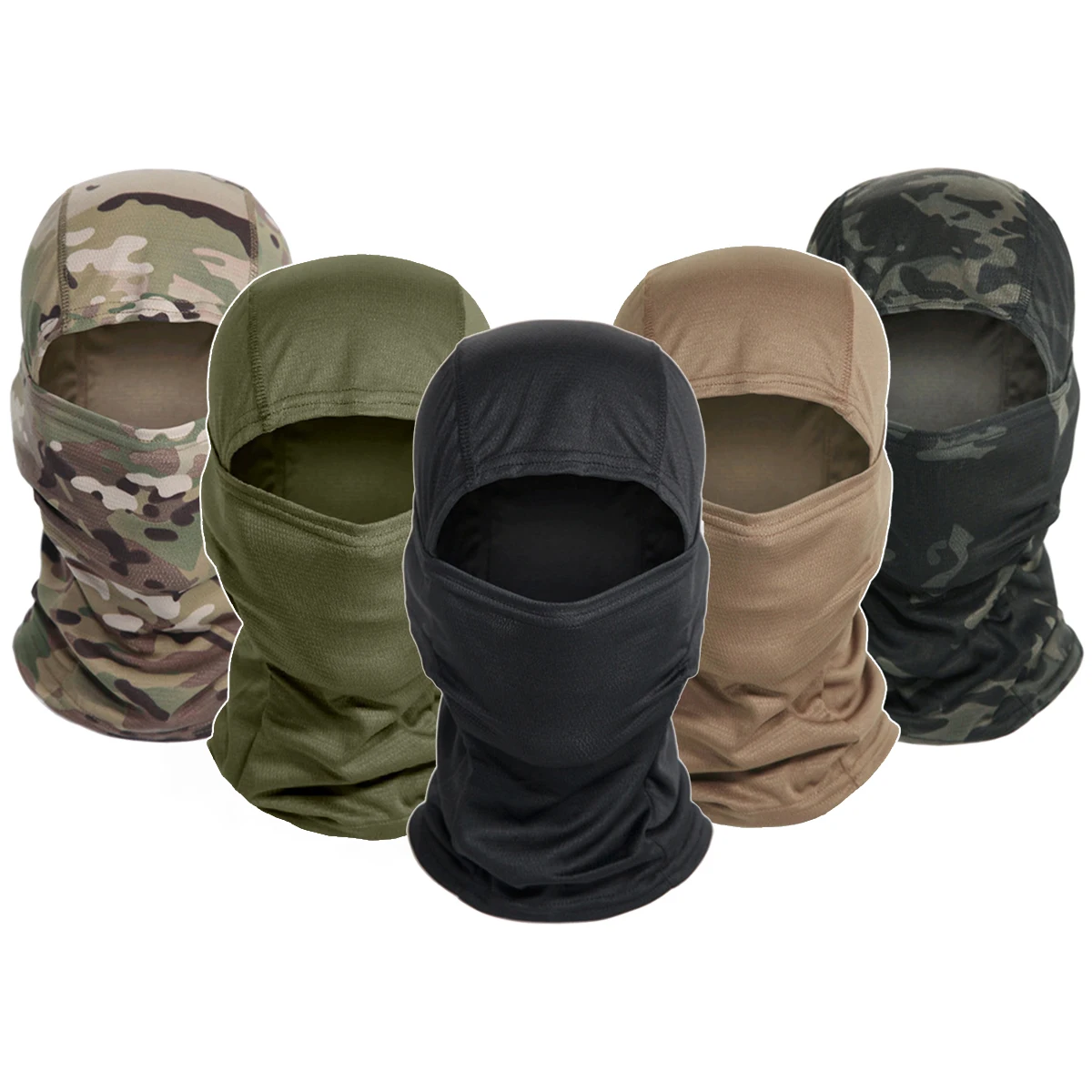 Multicam kominiarka taktyczna maska na całą twarz, osłona tarczy jazda na rowerze Airsoft Paintball kapelusz…