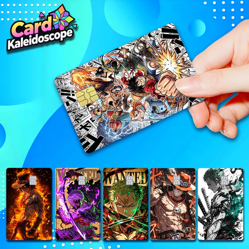 Naklejki na karty kredytowe Anime ONE PIECE, matowe naklejki z motywem Słomkowych Kapeluszy na VISA, JCB… Naklejki na karty kredytowe Anime ONE PIECE, matowe naklejki z motywem Słomkowych Kapeluszy na VISA, JCB…
