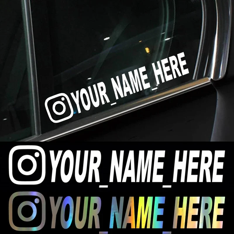Nazwa użytkownika naklejki samochodowej Niestandardowe spersonalizowane naklejki winylowe Instagram Motocykl… Nazwa użytkownika naklejki samochodowej Niestandardowe spersonalizowane naklejki winylowe Instagram Motocykl…