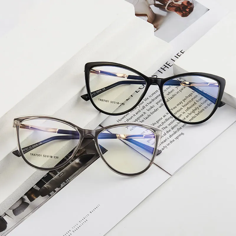 New Arrival rama z tworzywa sztucznego okulary pełna obręczy anti-niebieski Ray kocie oko okulary kobiety styl… New Arrival rama z tworzywa sztucznego okulary pełna obręczy anti-niebieski Ray kocie oko okulary kobiety styl…