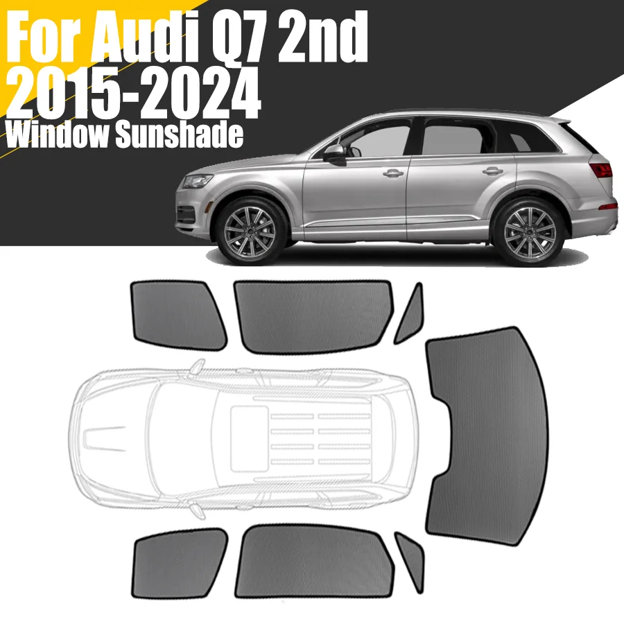 Niestandardowa magnetyczna osłona przeciwsłoneczna na szybę samochodową do Audi Q7 2nd 2015 – 2024 Kurtyna… Niestandardowa magnetyczna osłona przeciwsłoneczna na szybę samochodową do Audi Q7 2nd 2015 – 2024 Kurtyna…