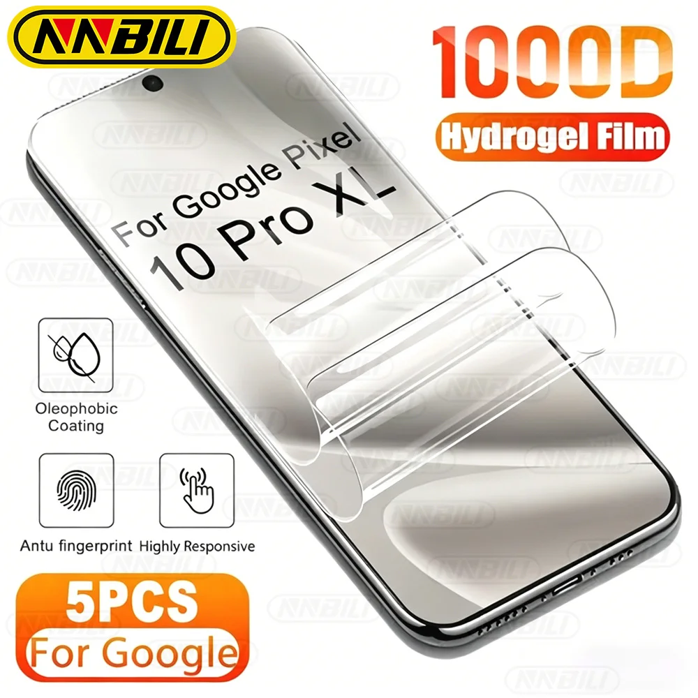 NNBILI 5 SZTUK Folia Hydrożelowa do Google Pixel 10 9 Pro XL 9A 8 Pro 8A Ochraniacz Ekranu do Google Pixel 7A…