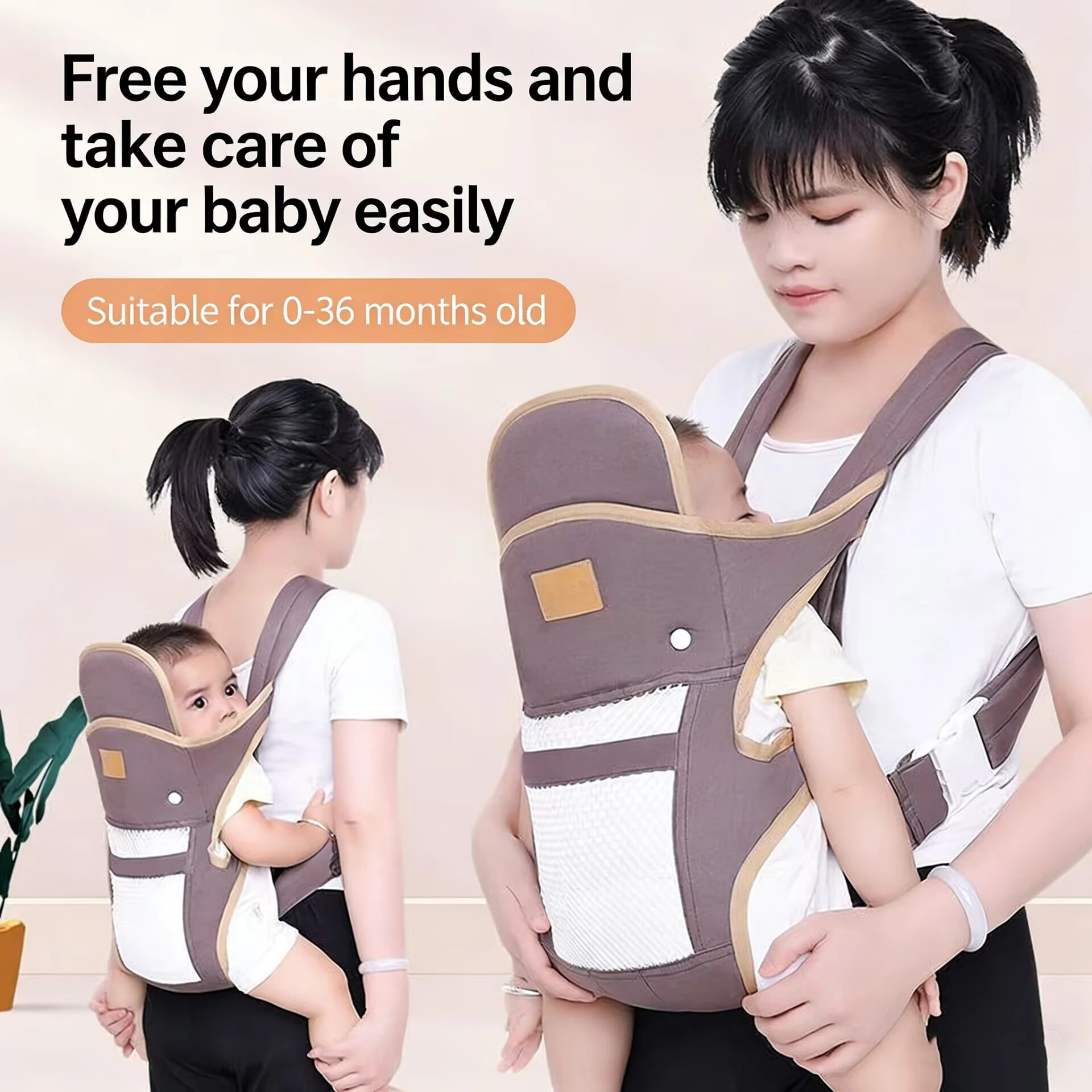Nosidełko dla dziecka 3w1 Ergonomiczne nosidełko kangurka dla niemowląt i dzieci Noszenie z tyłu, z przodu… Nosidełko dla dziecka 3w1 Ergonomiczne nosidełko kangurka dla niemowląt i dzieci Noszenie z tyłu, z przodu…
