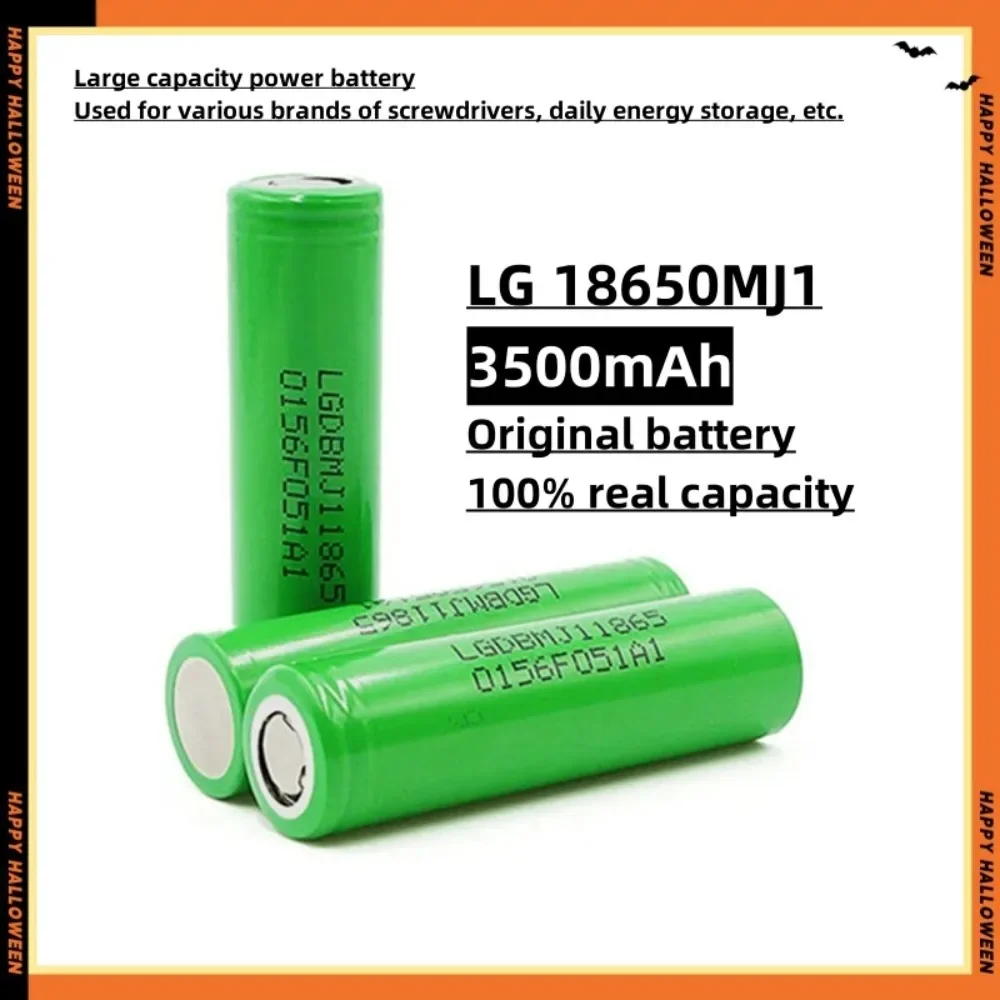 Nowa bateria litowa 18650 3500 mAh 3,7 V 25A INR18650 MJ1 akumulator do elektronarzędzi dużej mocy 18650…